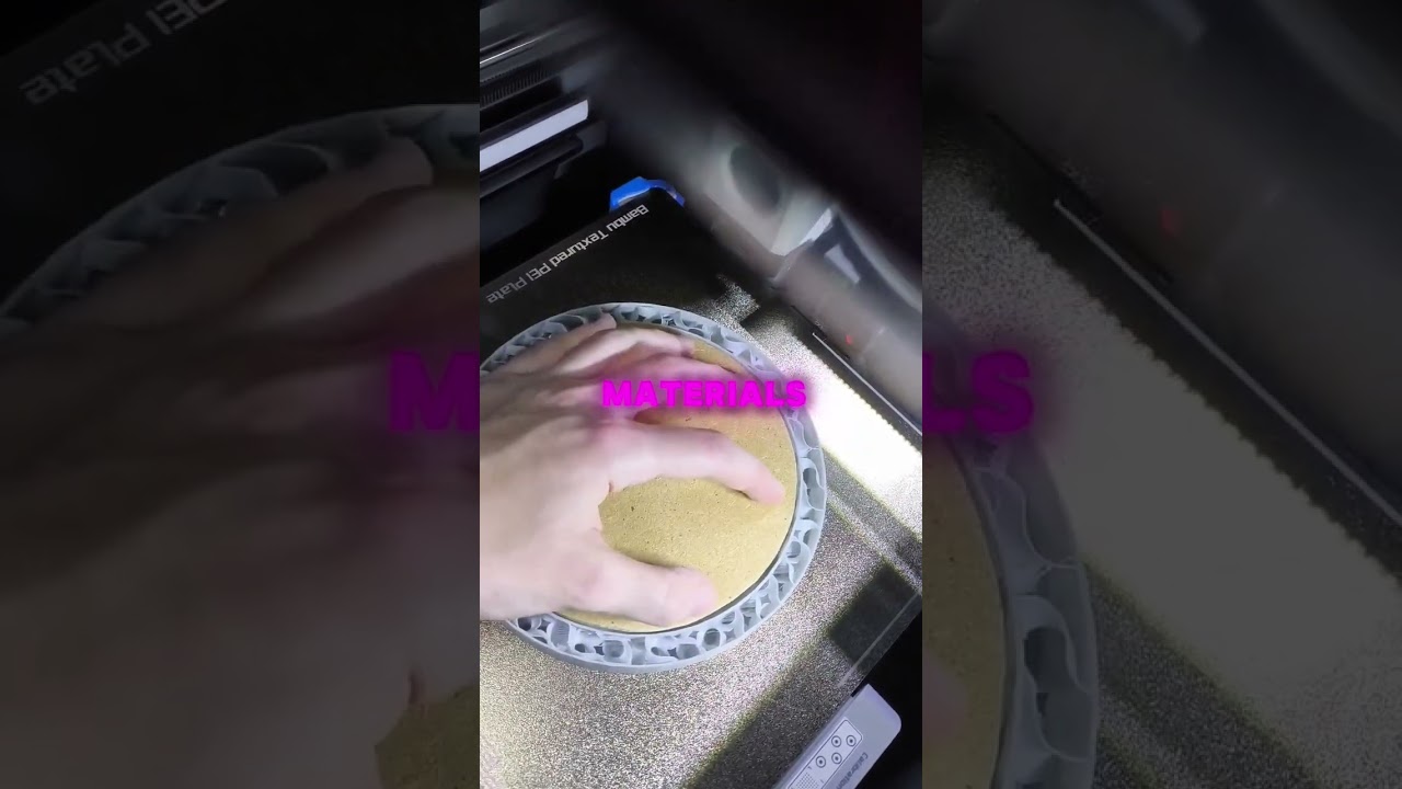 Combine materials with 3D printing! Watch me embed MDF wood into a print, adding strength. 🌟