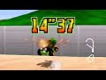 Mario Kart 64 - Luigi Raceway SC 3lap World Record - 14.37 (NTSC)