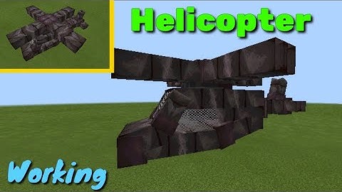 Working RC Helicopter in Minecraft PE (Command Block Creation) download map