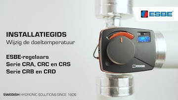 Doeltemperatuur wijzigen — ESBE-regelaars (CRx)