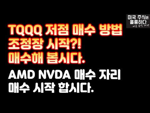 amd주식 2022 Update 미국주식 TQQQ 저점 매수 시작 합시다ㅣ조정장 시작?ㅣAMD NVDA 매수자리