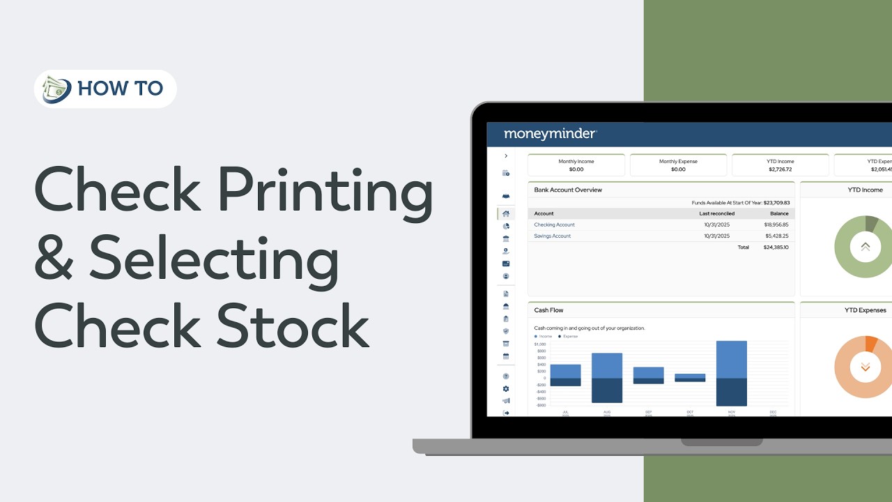 Check Printing & Selecting Check Stock - YouTube