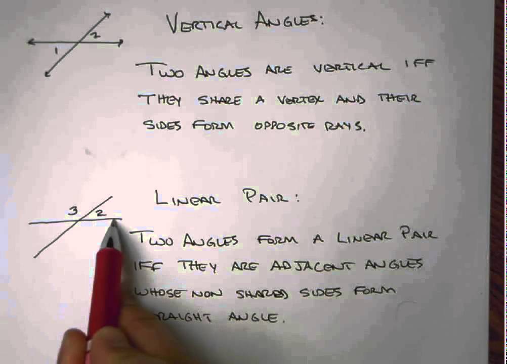 Vertical Angles And Linear Pairs YouTube Vertical Angles And Linear Pairs YouTube