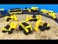 CAT Construction Toy Mighty Machines Build a Train Track - Dump Truck Bulldozer Camion de volteo