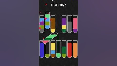 water sort puzzle - level 1027