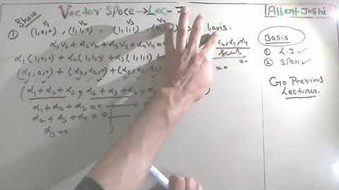 Vector space 7 | Basis 1 | Introduction of Abstract Algebra | Advance engineering Mathematics