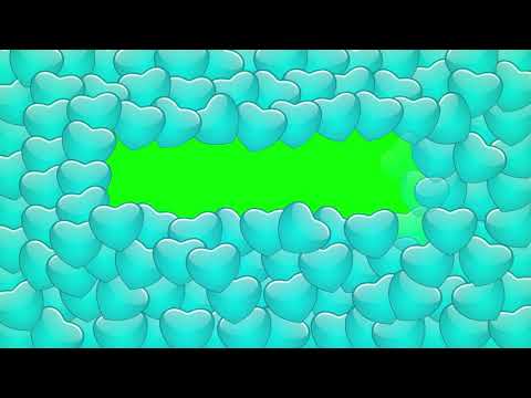 Green Screen hearts transition - хромакей сердечки переход