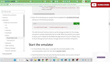 Create a function in Azure with Python using Visual Studio Code[V2 PROGRAMMING MODEL]
