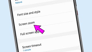 screen zoom setting || how to use screen zoom setting on Samsung screenshot 3
