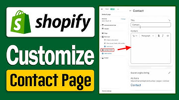 How to Customize the CONTACT PAGE in Shopify (2025)