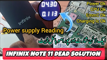 infinix x663 Note 11 Dead Recovery Done || vusb lion short Step by step Fault Find