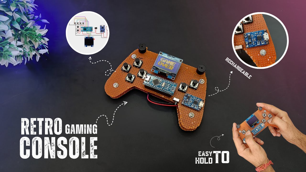 DIY Arduino Game Console V1 | Play Retro Games with Display & Arduino ...