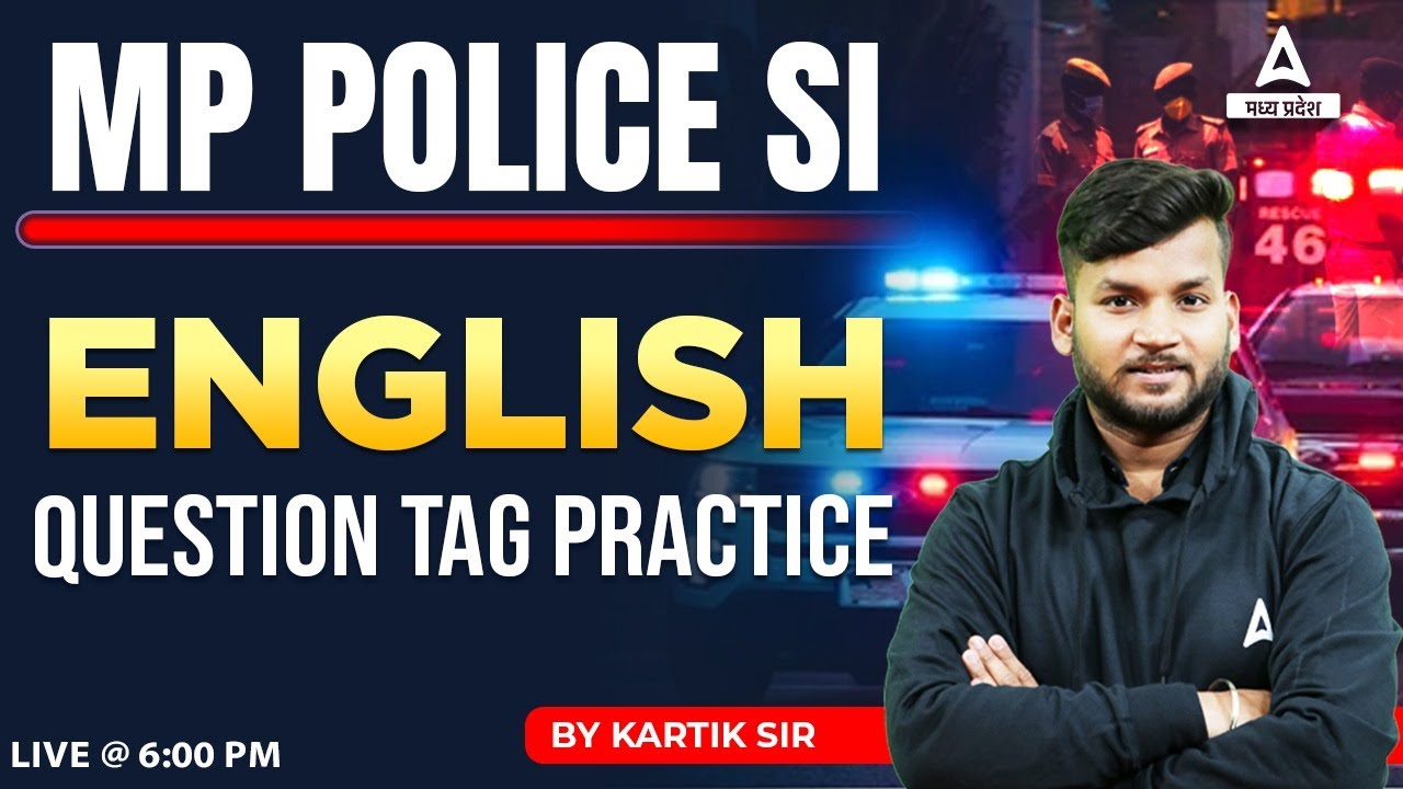 MP Police English Classes 2023 | Question Tag Practice | MP Police New Vacancy 2023 Preparation