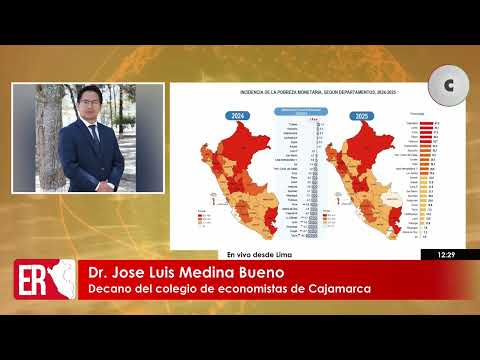 SEGÚN INFORME DEL INEI CAJAMARCA SE UBICA COMO EL DEPARTAMENTO CON MAYOR PROBREZA MONETARIA