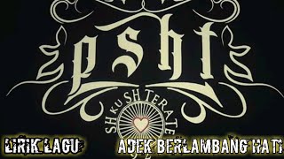 BANTU SHARE I Lirik lagu - Adek Berlambang hati ,cover Adek jilbab ungu Dari mas pelatih