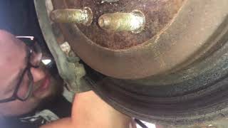 Buick Enclave rear brake pad and rotor replacement