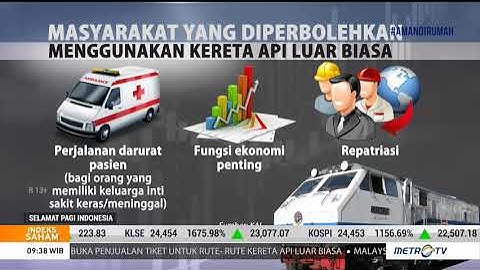 PT KAI Operasikan Kereta Luar Biasa untuk Sejumlah Rute Mulai 12 Mei