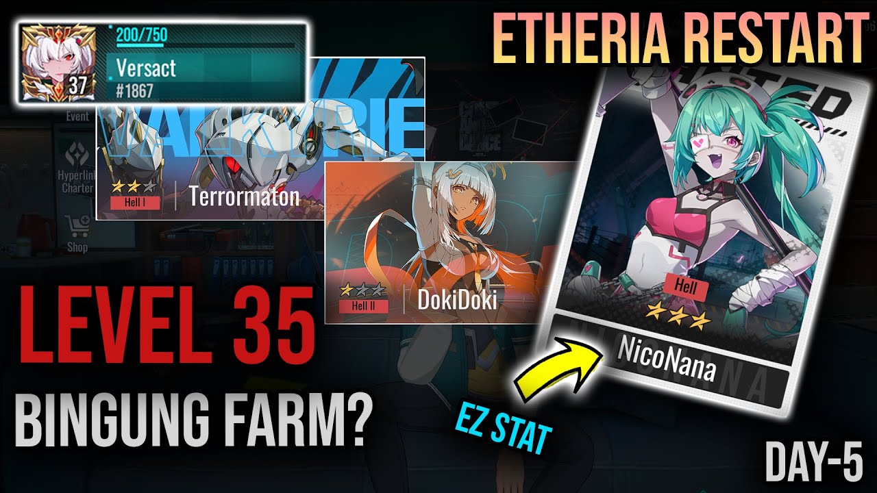 LEVEL 35 FARM DISINI !!! | GUIDE FARM NICONANA ! | Etheria Restart
