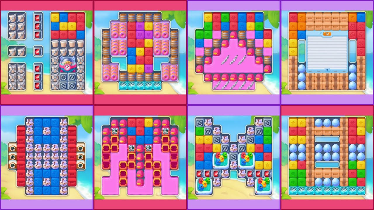 TOWNSHIP Match 2 Puzzles More Hard Level Solutions (Mystery Barrel