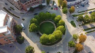 Uptown Circle - Aerial Drone Footage in Normal, IL