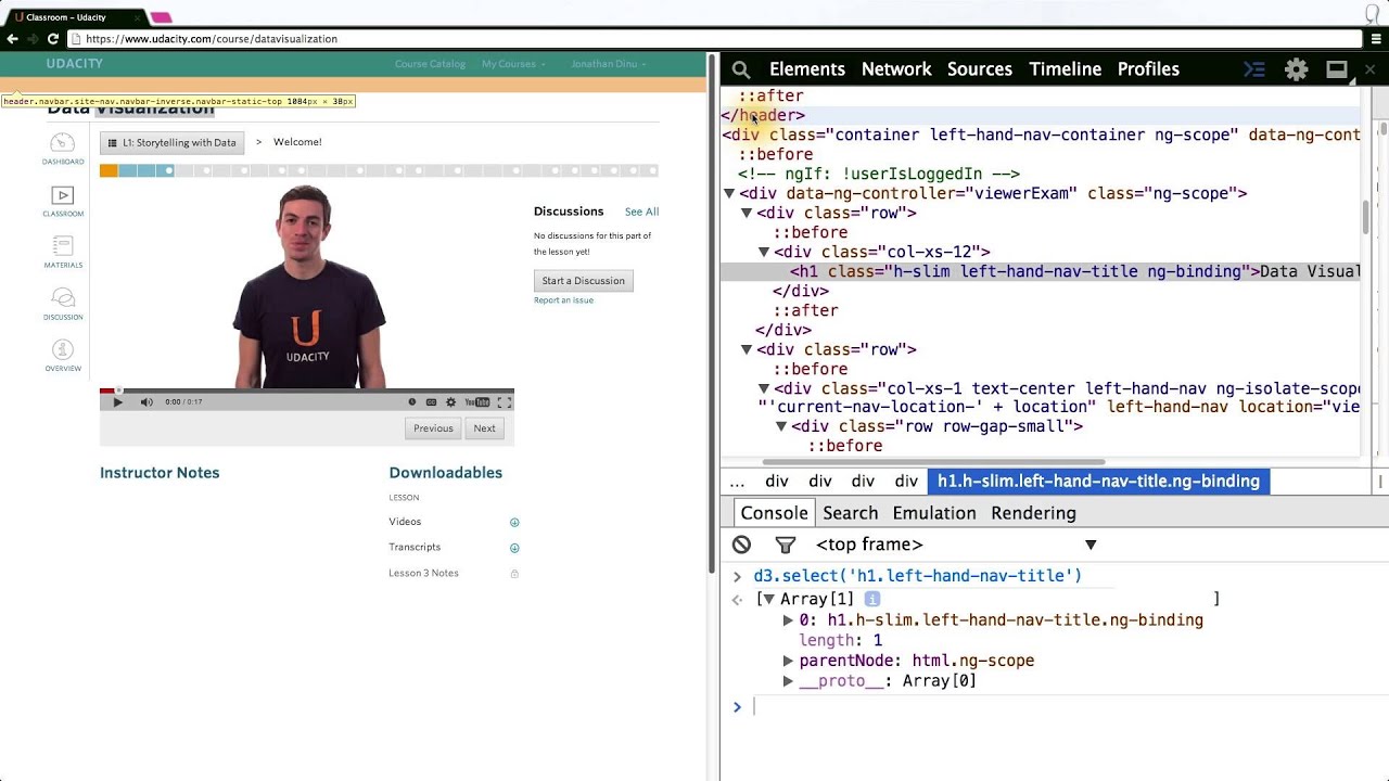 Changing the Title - Data Visualization and D3.js - YouTube