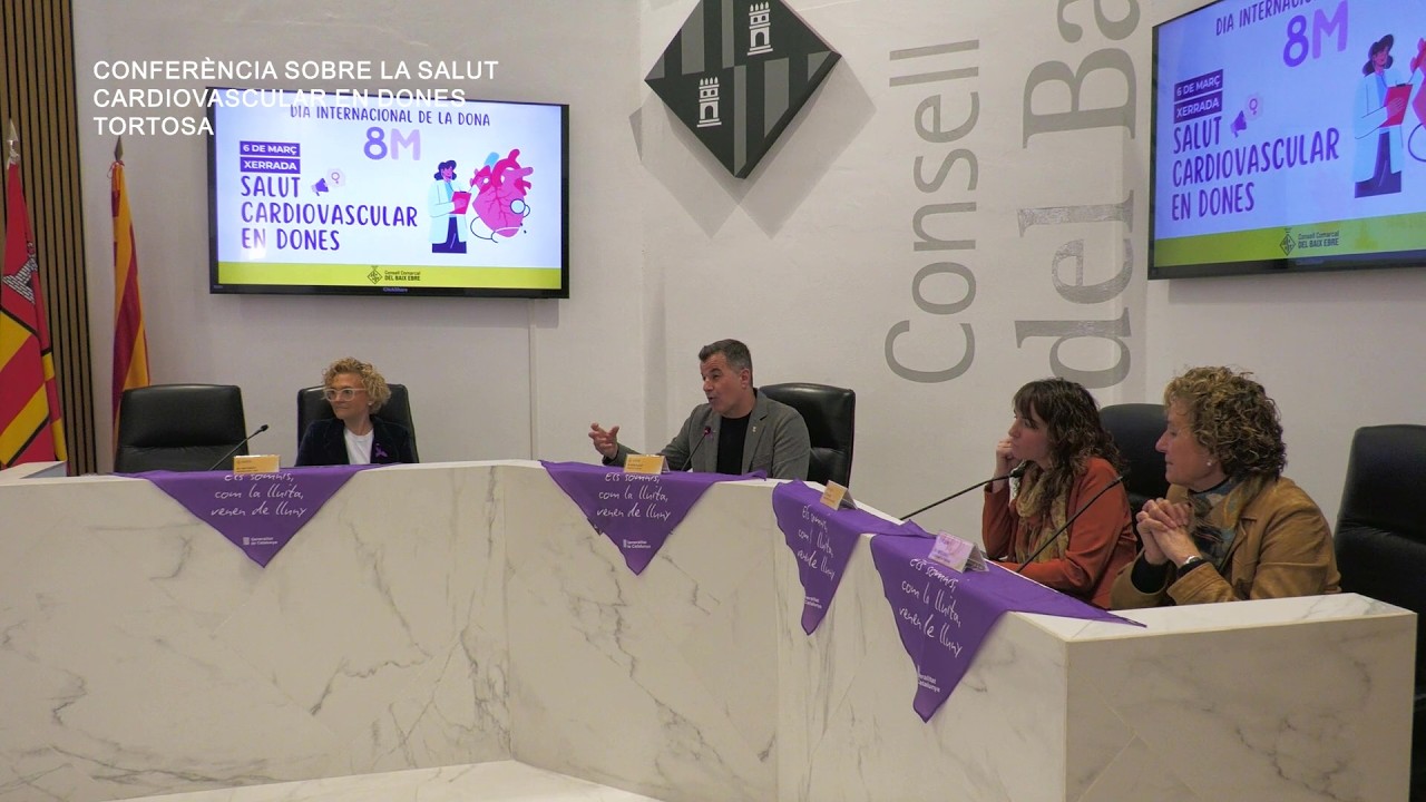 Conferència sobre la Salut Cardiovascular en Dones, Consell Comarcal del Baix Ebre