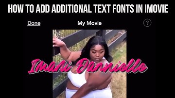 HOW TO ADD ADDITIONAL TEXT FONTS IN iMOVIE