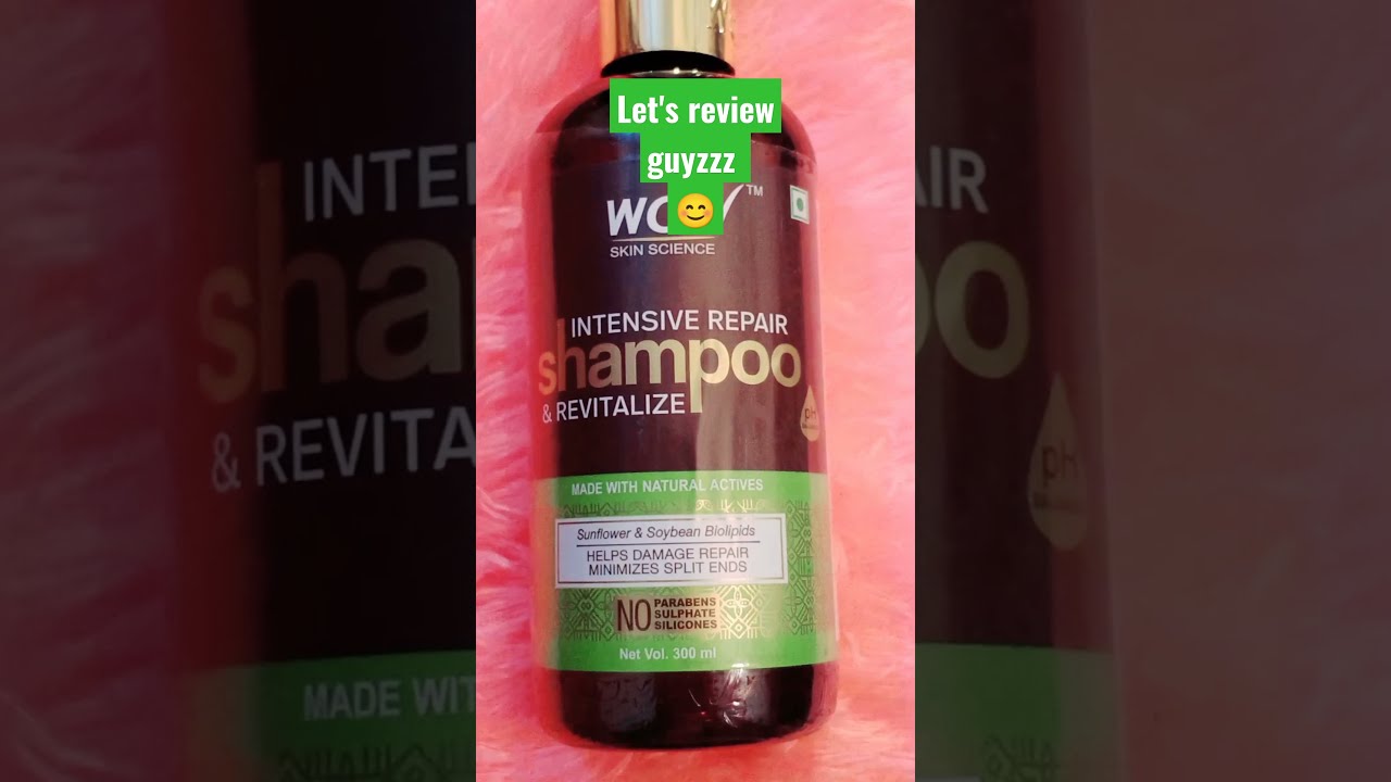 Best shampoo for Damage Repair | wow skin science intensive repair shampoo revitalize #short#review