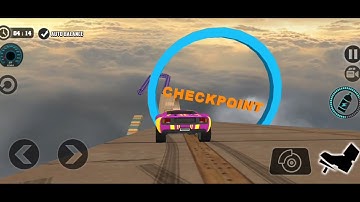Impossible stunt car tracks 3D - red car Driving stunts level 8 -Android gameplay
