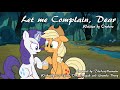 Let Me Complain, Dear [MLP Fanfic Reading] (Romance/Comedy - Rarity/Applejack)