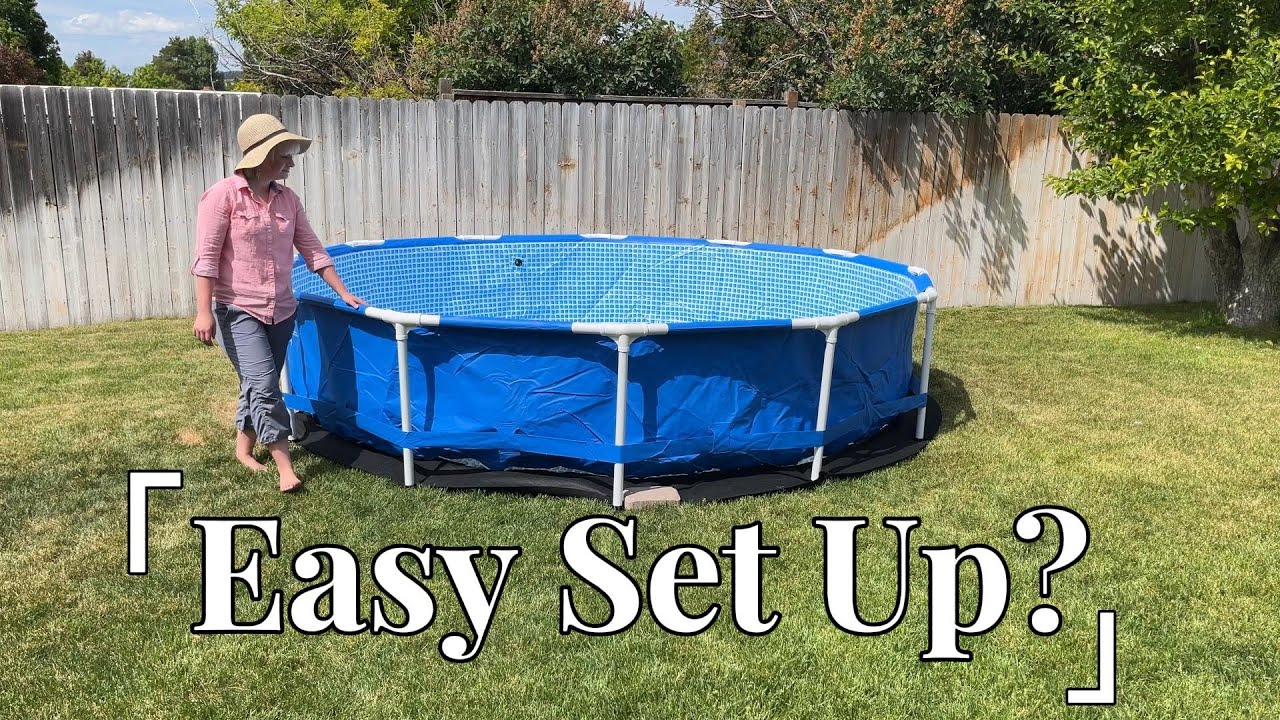 Intex Pool Setup | Can One Person Do It? - YouTube