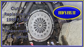 Clutch Replacement 1999 F 250 7 3 Powerstroke ZF 6 speed