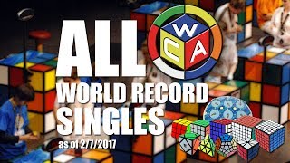 All WCA Event World Record Singles! (as of 2/7/2017)