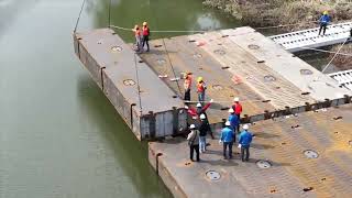 RigiFloat pontoon connection demo
