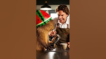 Capybara Tried to Warn Them About the Coffee… No One Listened ☕😱 #capybara