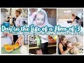 STAY AT HOME MOM DAY IN THE LIFE // COOKING, CLEANING, GROCERY HAUL + WHAT I EAT IN A DAY