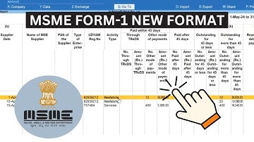 MSME Form 1 New Format in TallyPrime [2024]