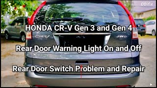 CR-V Gen 4 & 3 Rear door Trunk Handle Switch Problem and Repair