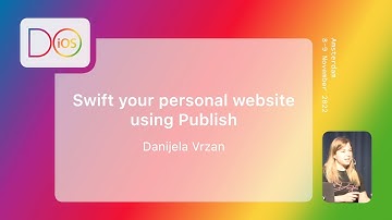 Swift your personal website using Publishj - Danijela Vrzan - Do iOS 2022 (English)