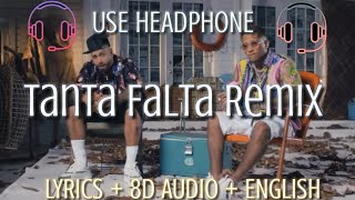 Bryant Myers - Tanta Falta Remix feat. Nicky Jam ( Lyrics /  letra / English Version / 8D audio )