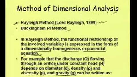 Mod-9 Lec-1 Pipe Flow: Friction Loss