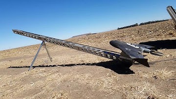 Trimble drone slowmotion launch