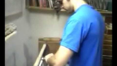 Lance Sherwood making an AX Handle on a Lathe