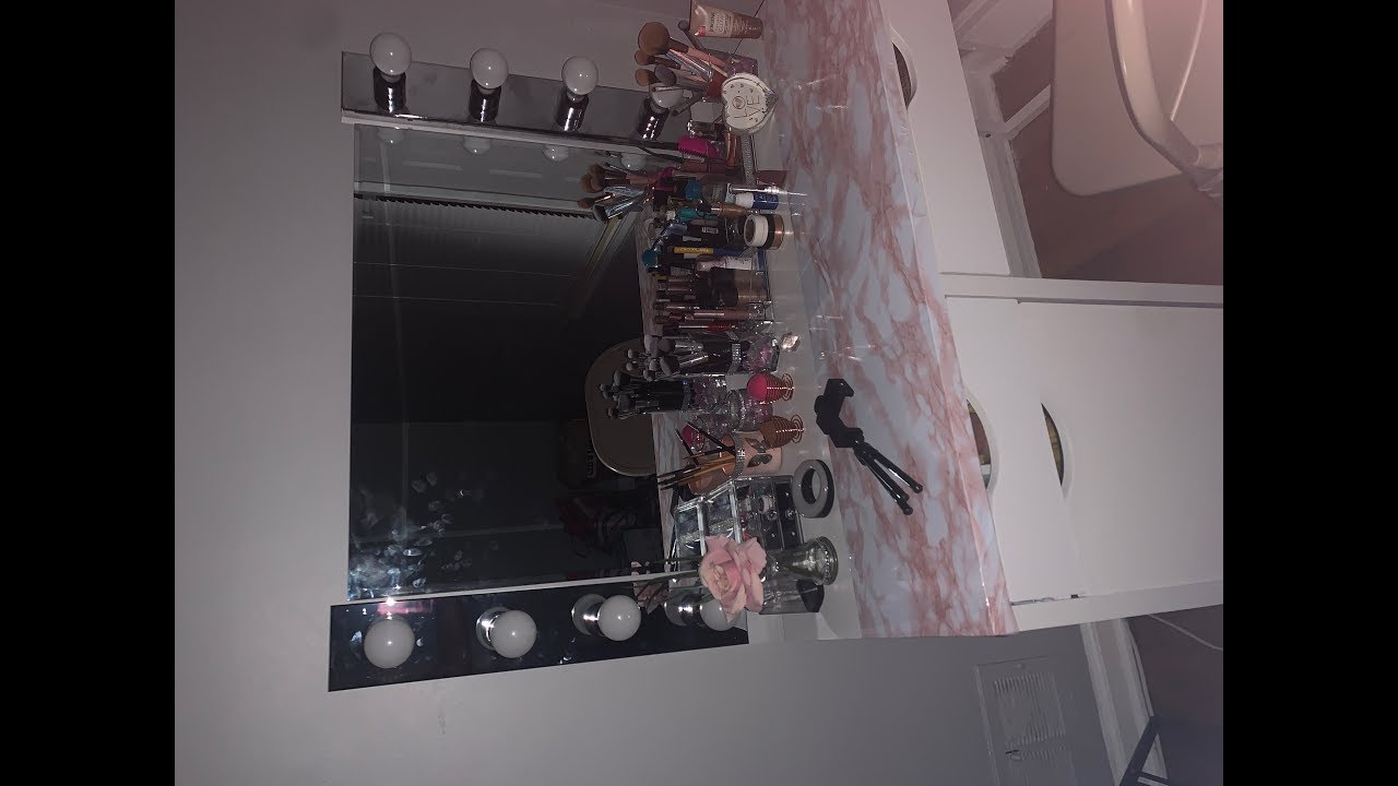 MAKEUP VANITY DIY💞Affordable beautyroom setup under 200 YouTube