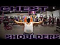 60 Minute Chest and Shoulder Workout for Mass | Giant Sets