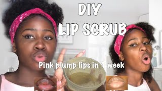 How To Get PINK LIPS 💋 In One Week //• DIY LIP SCRUB