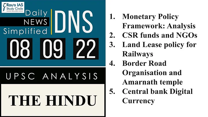 THE HINDU Analysis, 08 September, 2022 (Daily Current Affairs for UPSC IAS) – DNS - DayDayNews