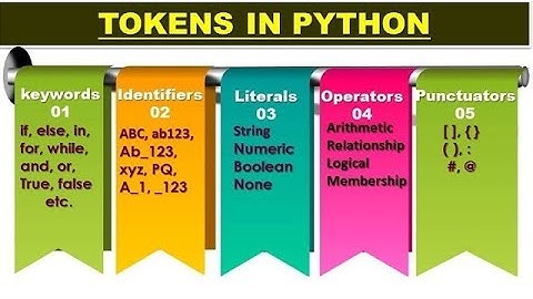 Python Tokens with detailed explanation | Keywords | Literals | Identifiers | Operators|Punctuators
