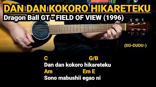 Dan Dan Kokoro Hikareteku - Dragon Ball GT (1996) Easy Guitar Chords Tutorial with Lyrics