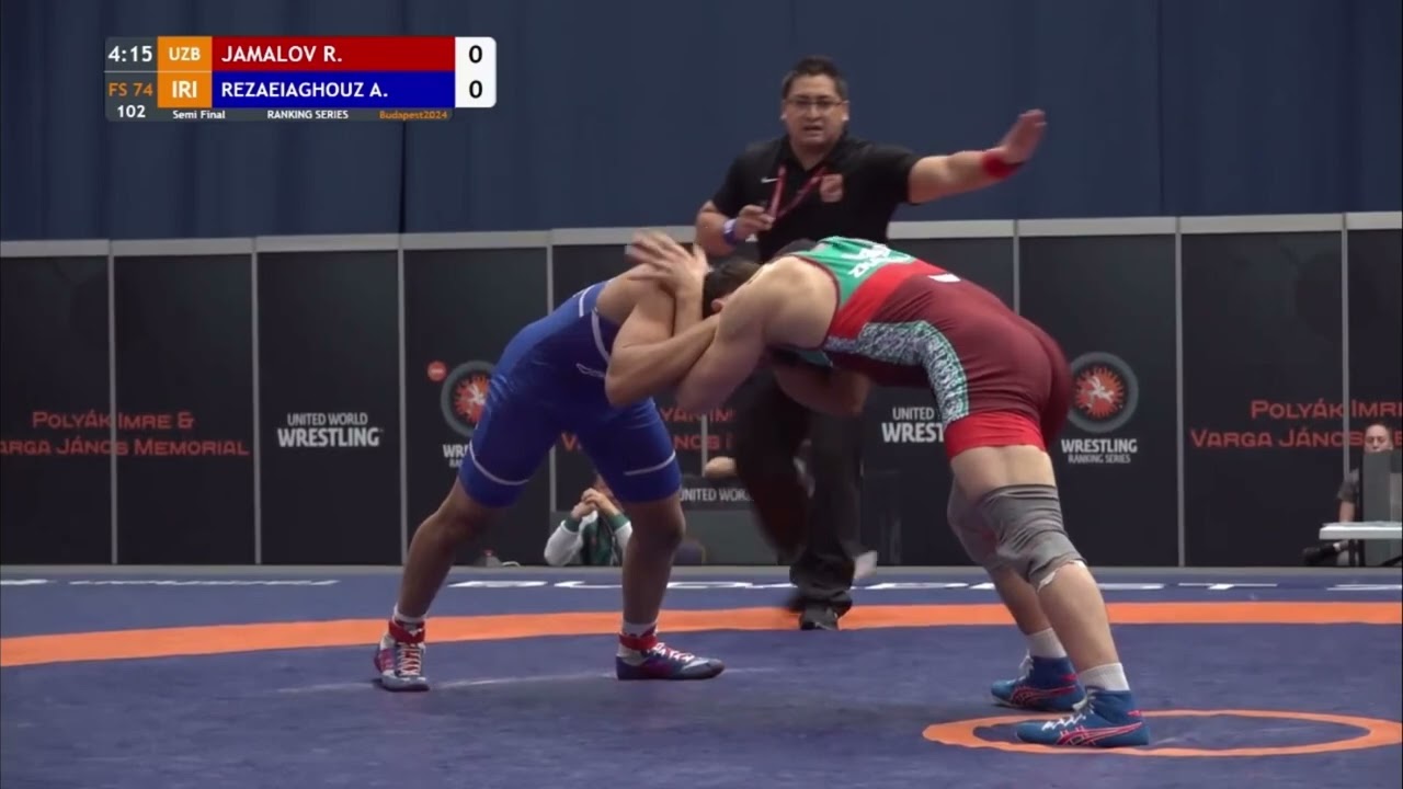 R. ZHAMALOV (UZB) vs A. REZAEIAGHOUZ (IRI) | 1/2 74kg | 2024 Budapest ranking series